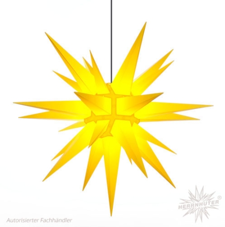 Stern A13, 130 cm, gelb + Beleuchtung
